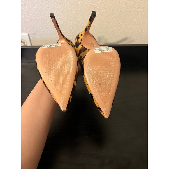 SCHUTZ Caiolea Leopard Print Calf Hair Pumps size US 7 - Picture 12 of 12